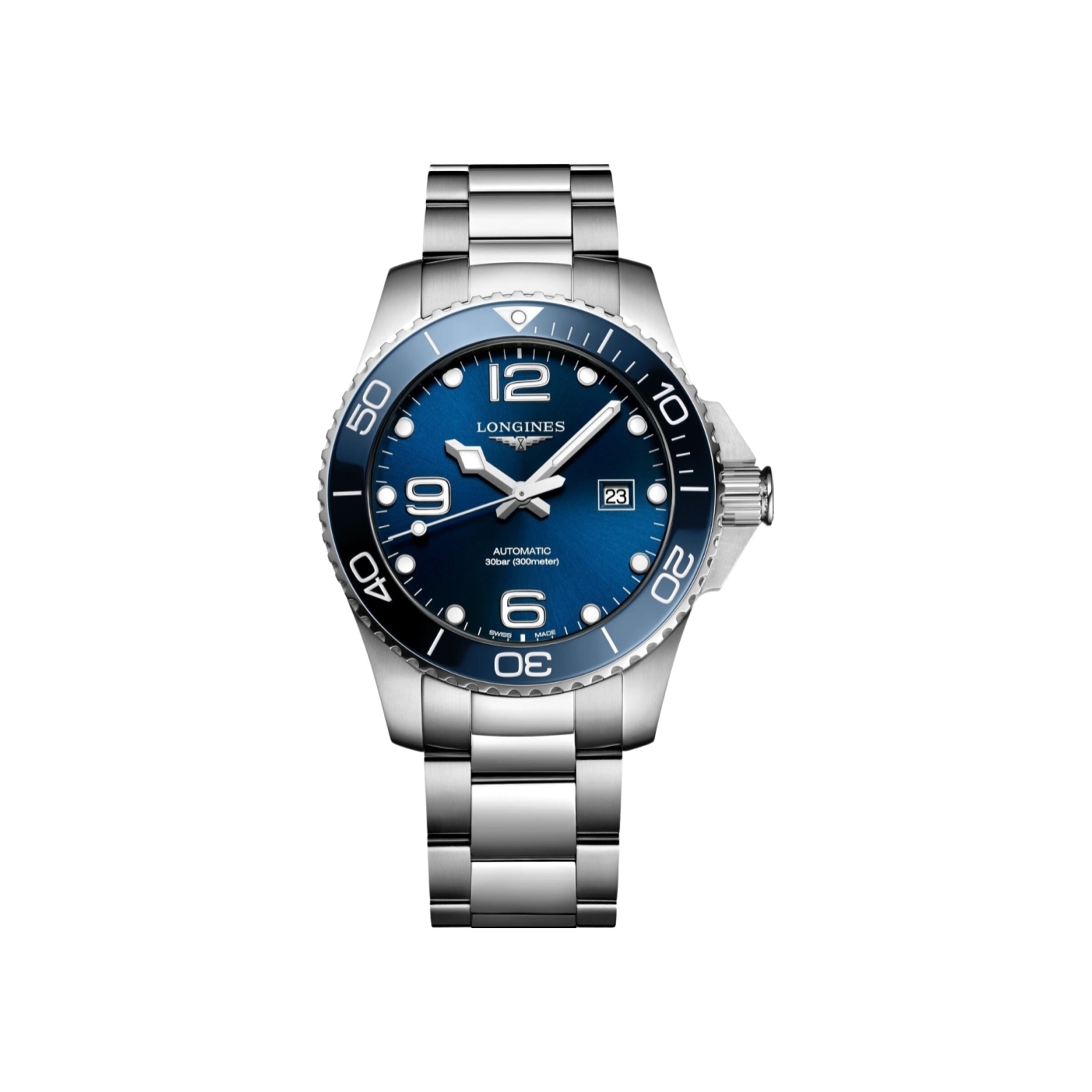 Montre Longines Hydroconquest L3.780.4.96.6 cadran Bleu bracelet Acier L3.780.4.96.6
