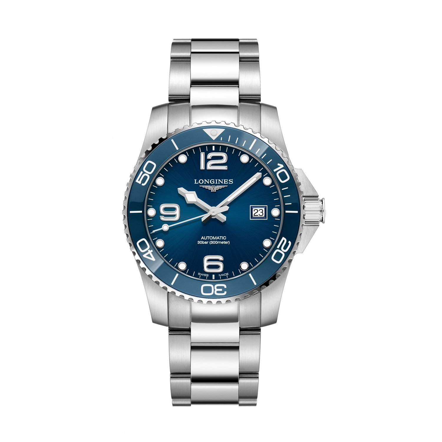 Montre Longines HydroConquest L3.781.4.96.6 cadran Bleu bracelet Acier L3.781.4.96.6