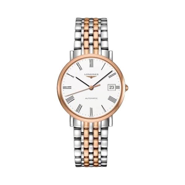 Montre Longines Elegant Collection L4.810.5.11.7 bracelet Acier/Or rose L4.810.5.11.7