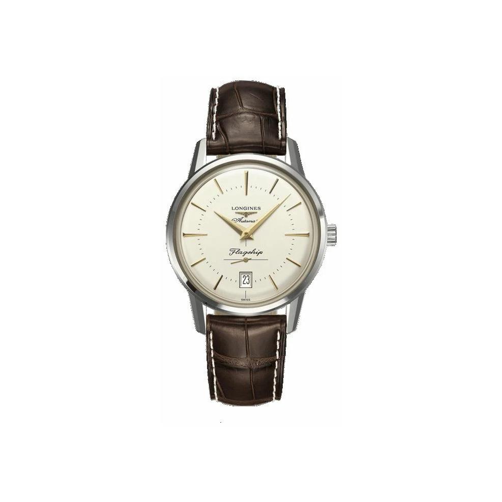 Montre Longines Flagship Heritage L4.795.4.78.2 bracelet Cuir de reptile L4.795.4.78.2