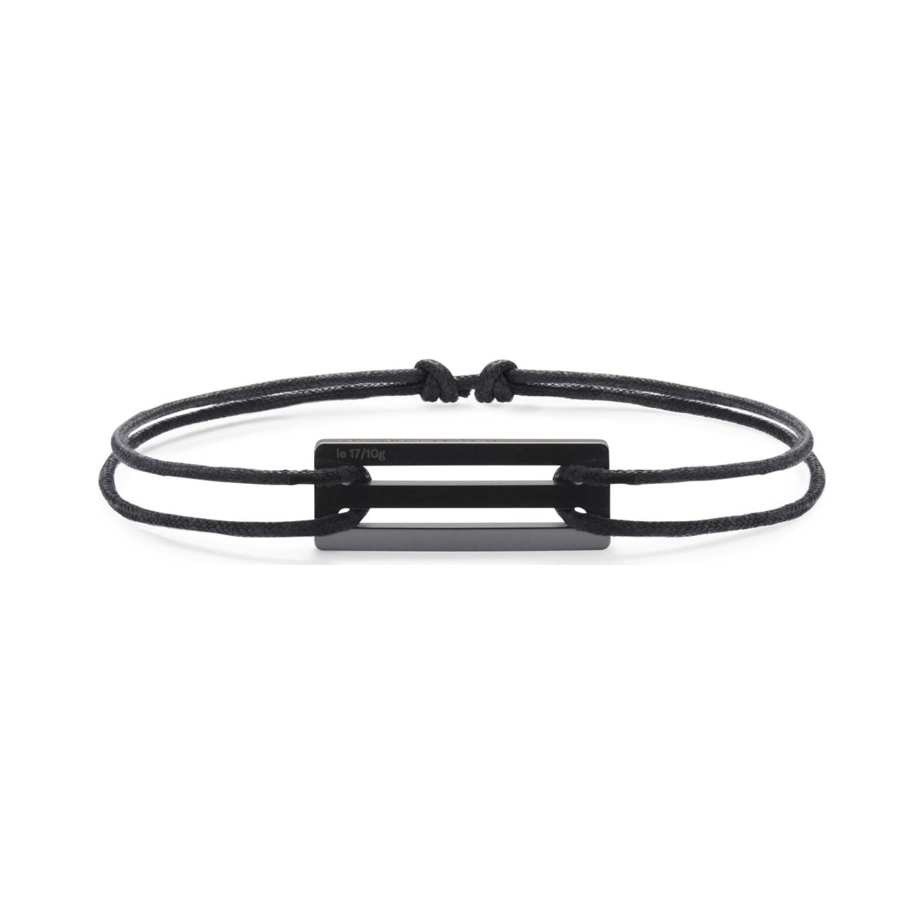 Bracelet le gramme Cordon en céramique poli, 1.7 grammes