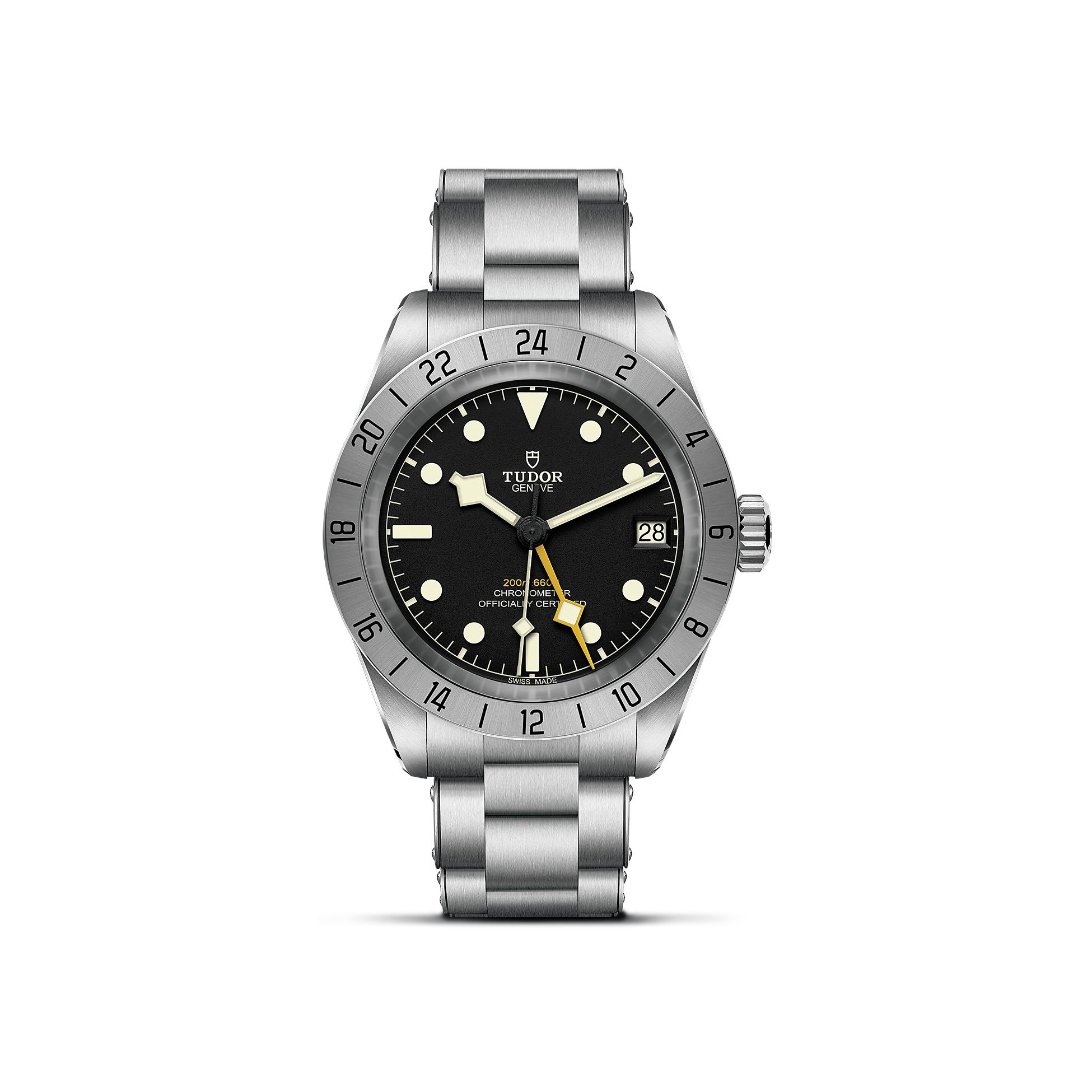 Montre TUDOR Black Bay Pro boîtier en acier 39 mm, bracelet en acier riveté