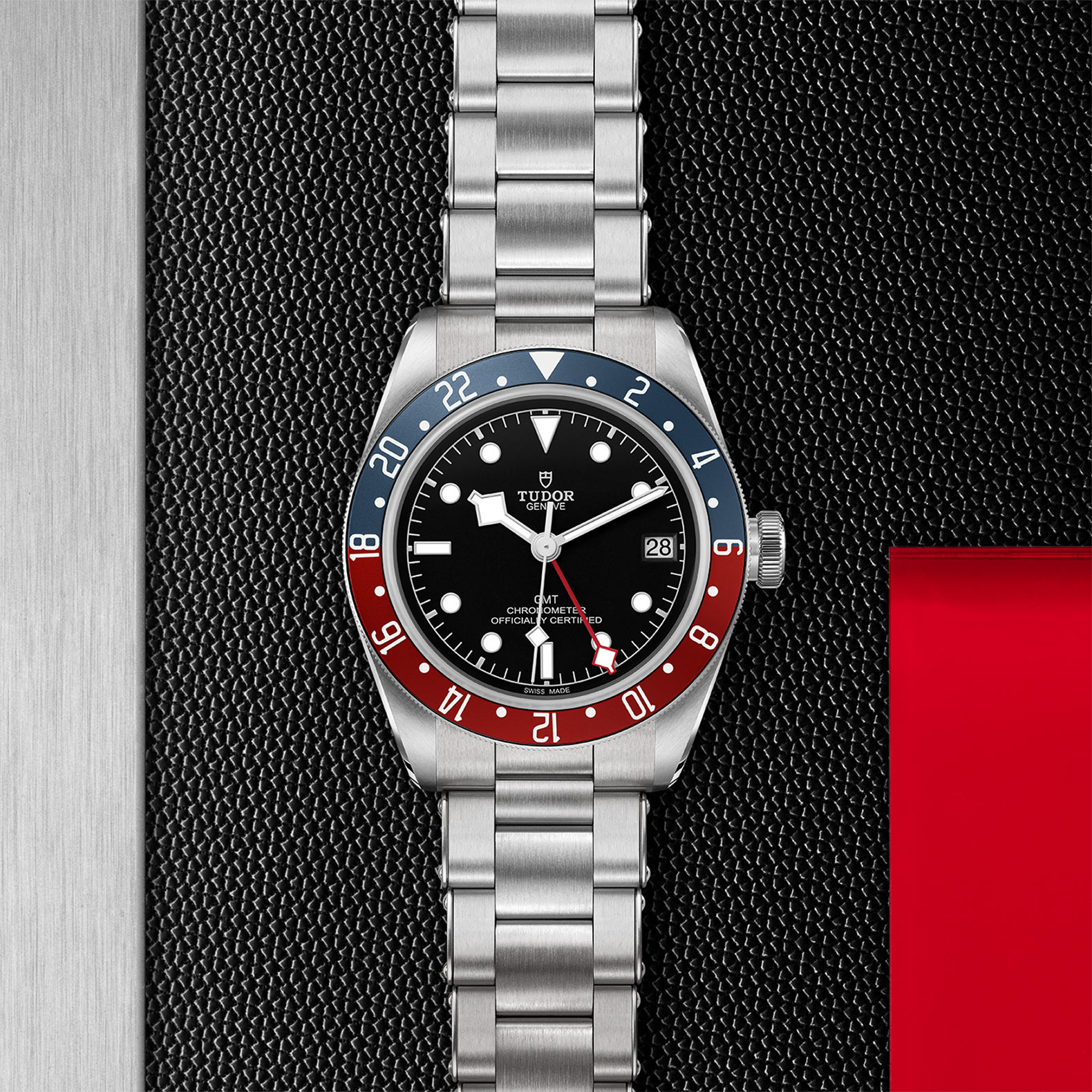 Achat Montre TUDOR Black Bay GMT boîtier en acier 41 mm, bracelet en acier