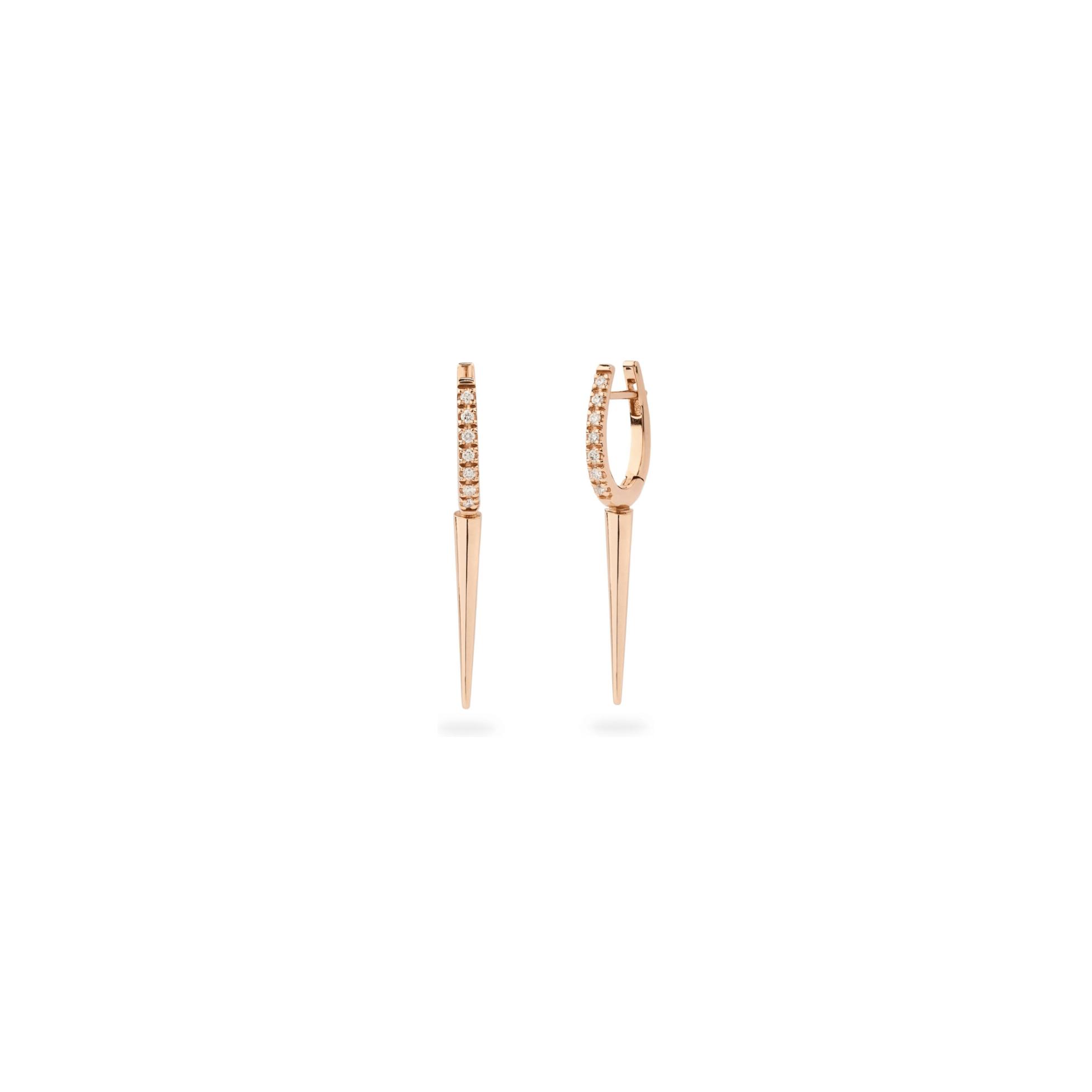 Mono boucle d'oreille Raynal Chic en or rose et diamants