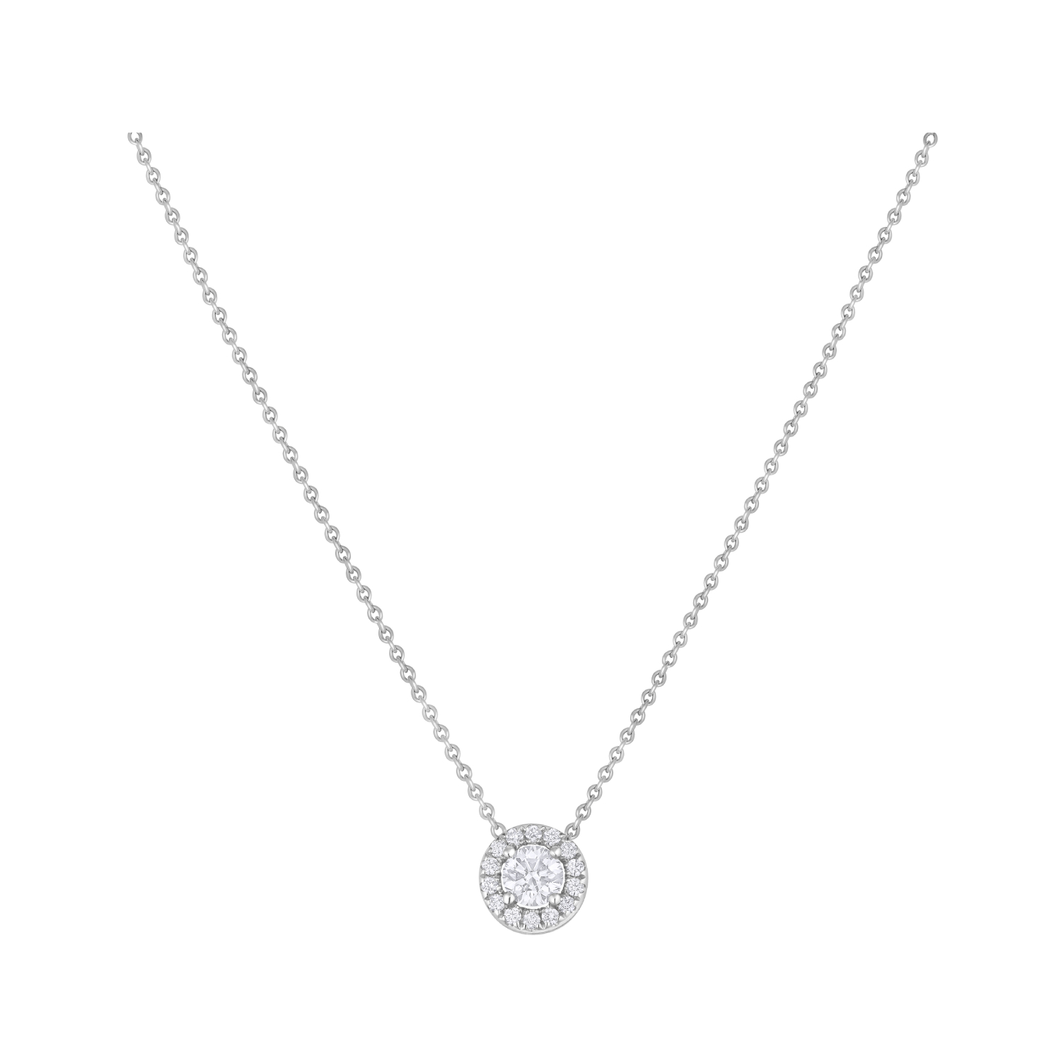 brilliant cut diamond pendant