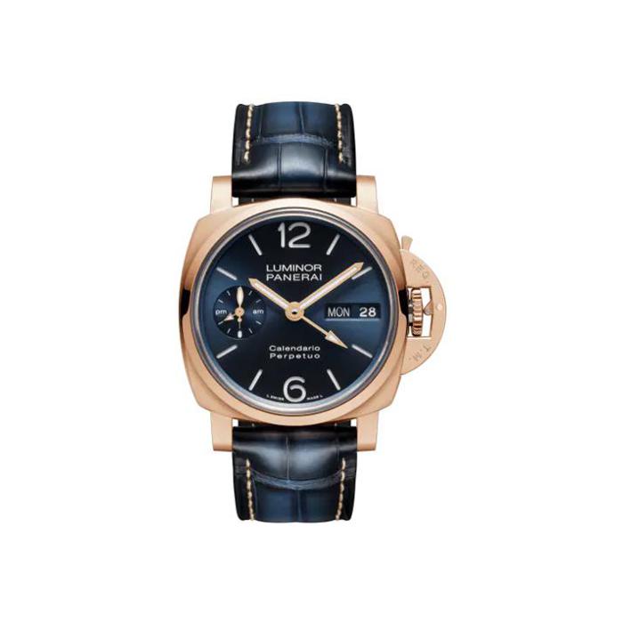 Montre Panerai Luminor perpetual calendar goldtech bracelet Cuir d'alligator PAM00742
