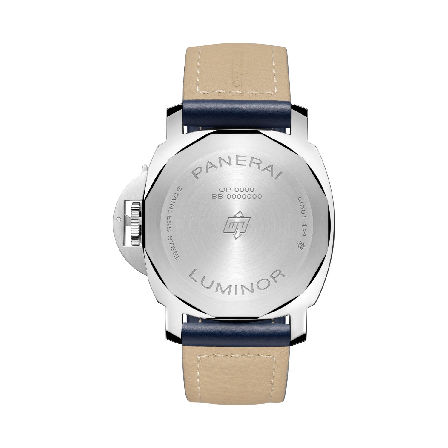 Montre Panerai Luminor Logo Blue Mare 44mm bracelet Cuir PAM01085