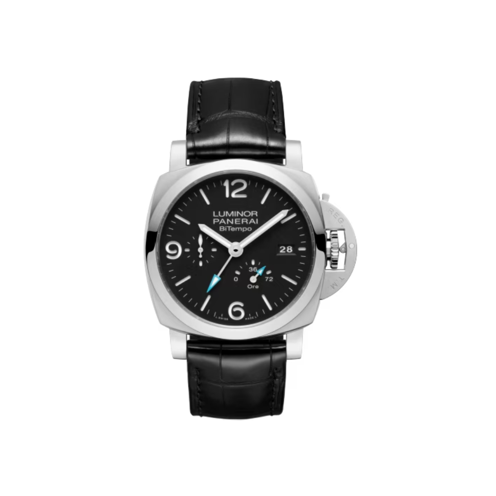 Montre Panerai Luminor BiTempo bracelet Cuir d'alligator PAM01360