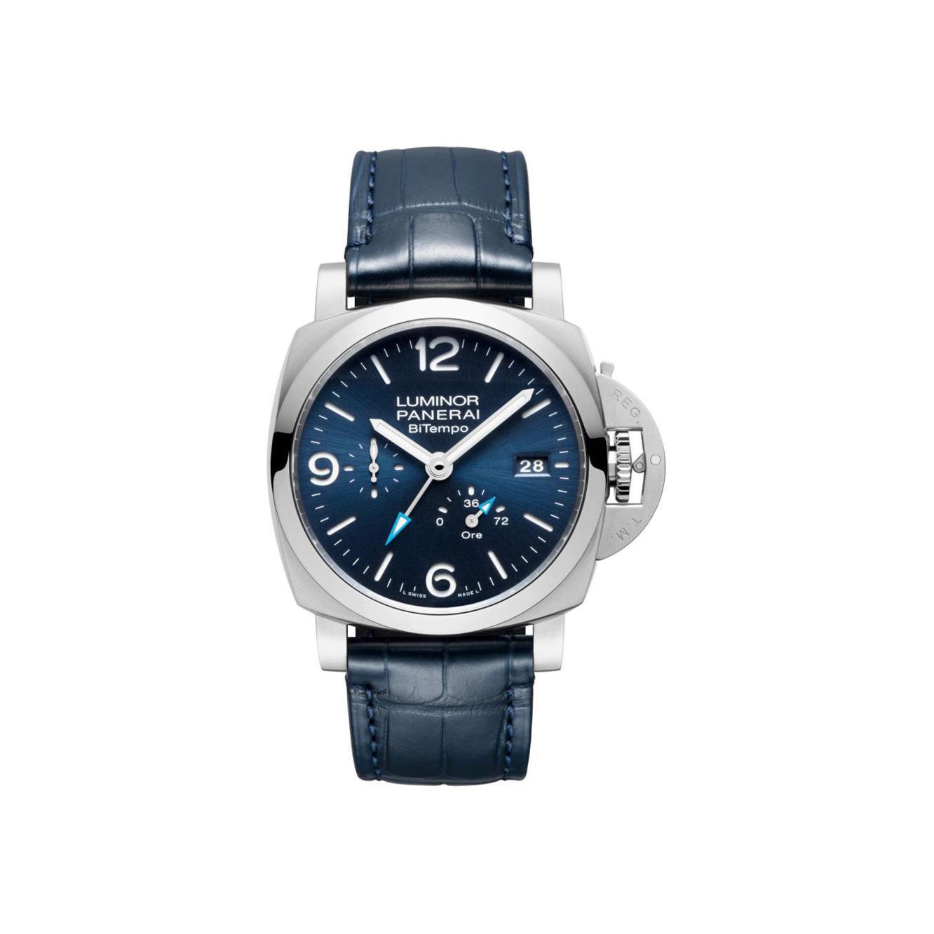 Montre Panerai Luminor BiTempo bracelet Cuir d'alligator PAM01361