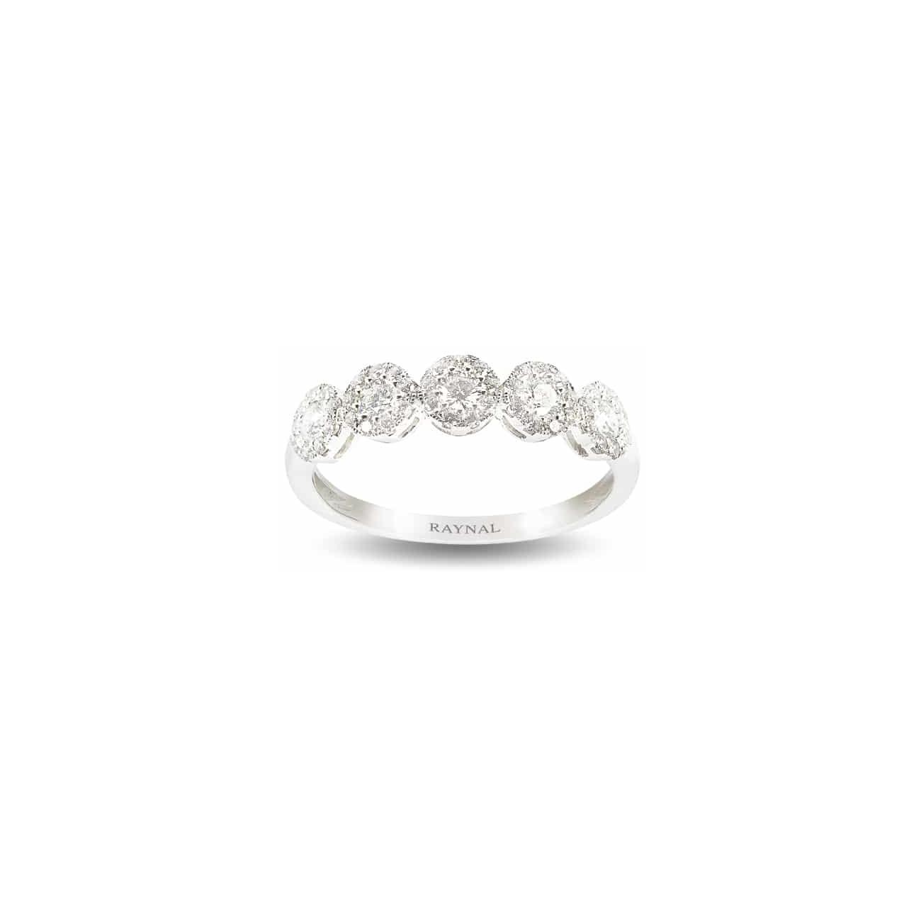 Bague Raynal en or blanc et diamants