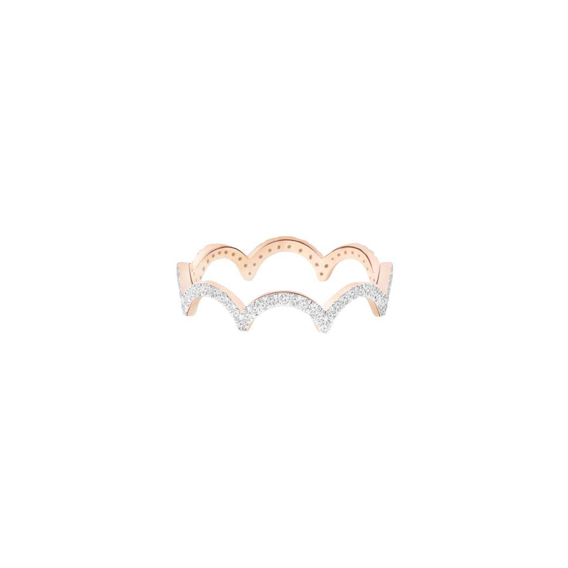 Bague Ginette NY GOLDFISH en or rose et diamants