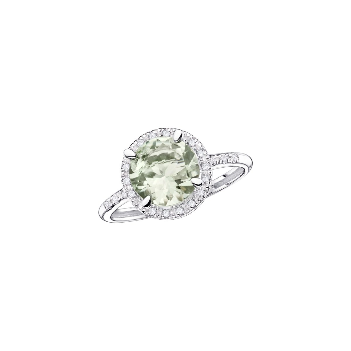 Achat Bague Mauboussin Soleil d'été en or blanc, améthyste verte et diamants