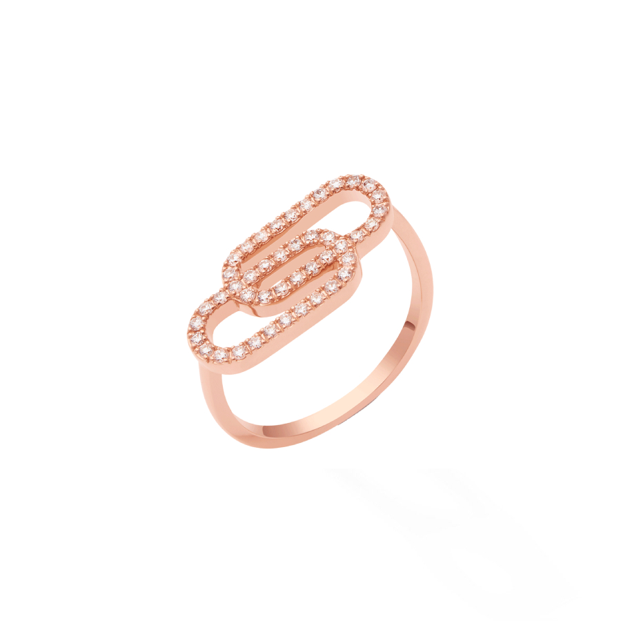 Achat Bague So Shocking Lucky In Love en or rose et diamants de 0.31ct