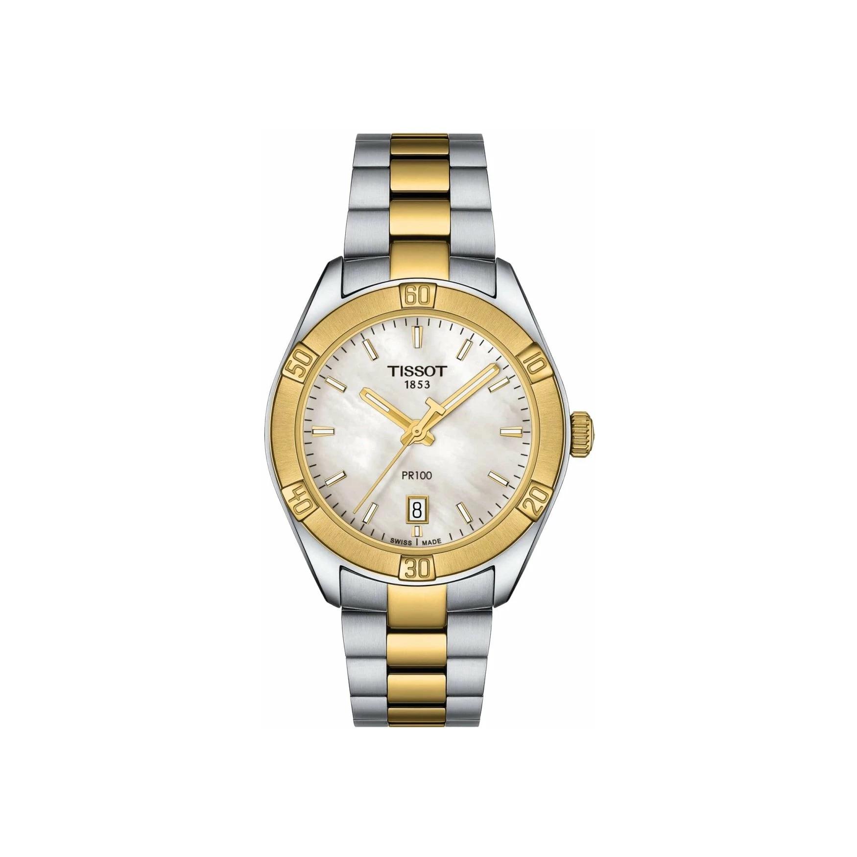 Montre Tissot TR Sport Chic bracelet Acier/Métal doré T101.910.22.111.00