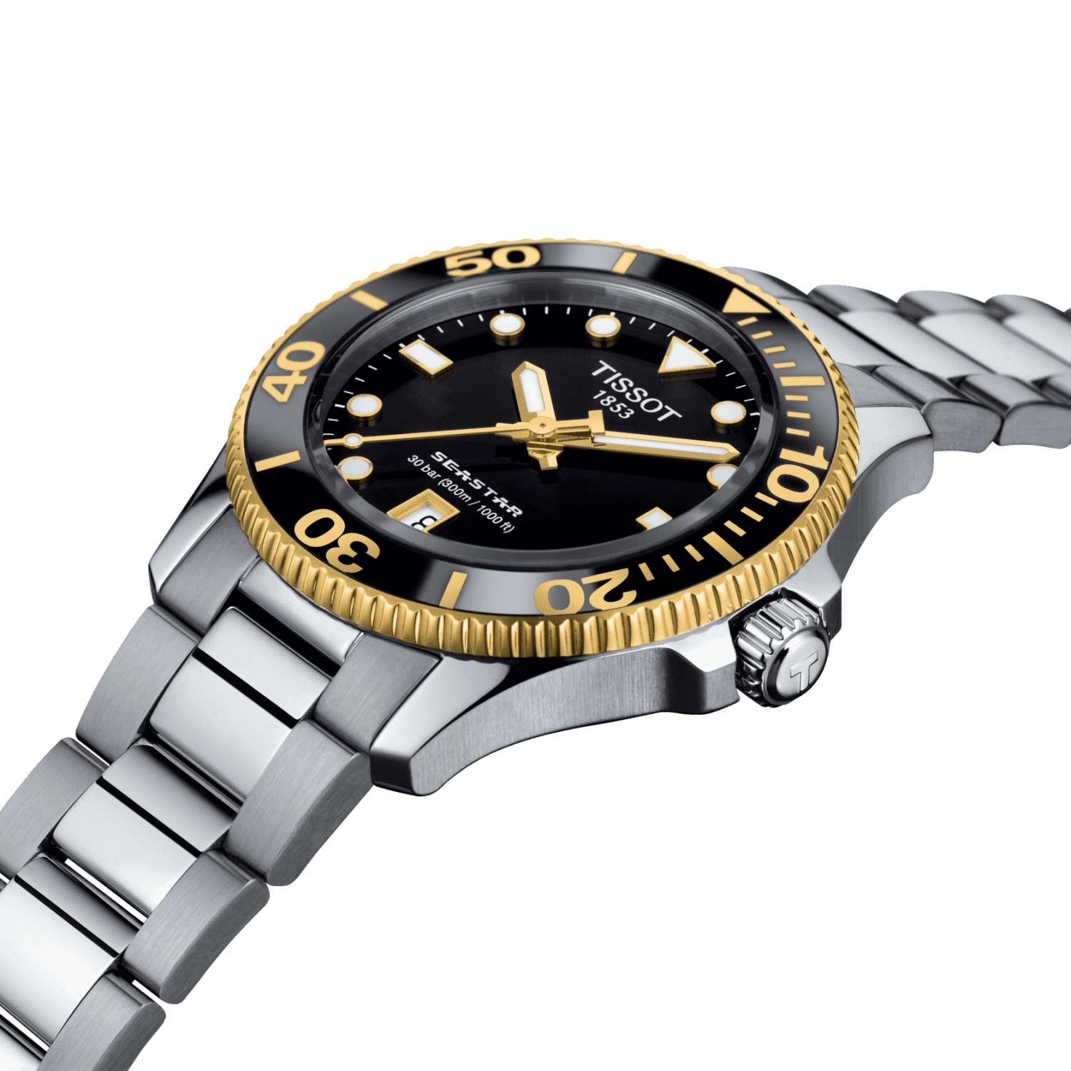Montre Tissot Seastar 1000 36mm cadran Noir bracelet Acier T120.210.21.051.00