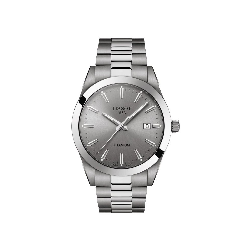 Montre Tissot Gentleman Titanium cadran Gris bracelet Titane T127.410.44.081.00