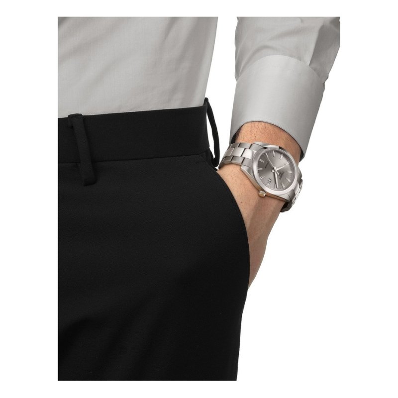 Montre Tissot Gentleman Titanium cadran Gris bracelet Titane T127.410.44.081.00