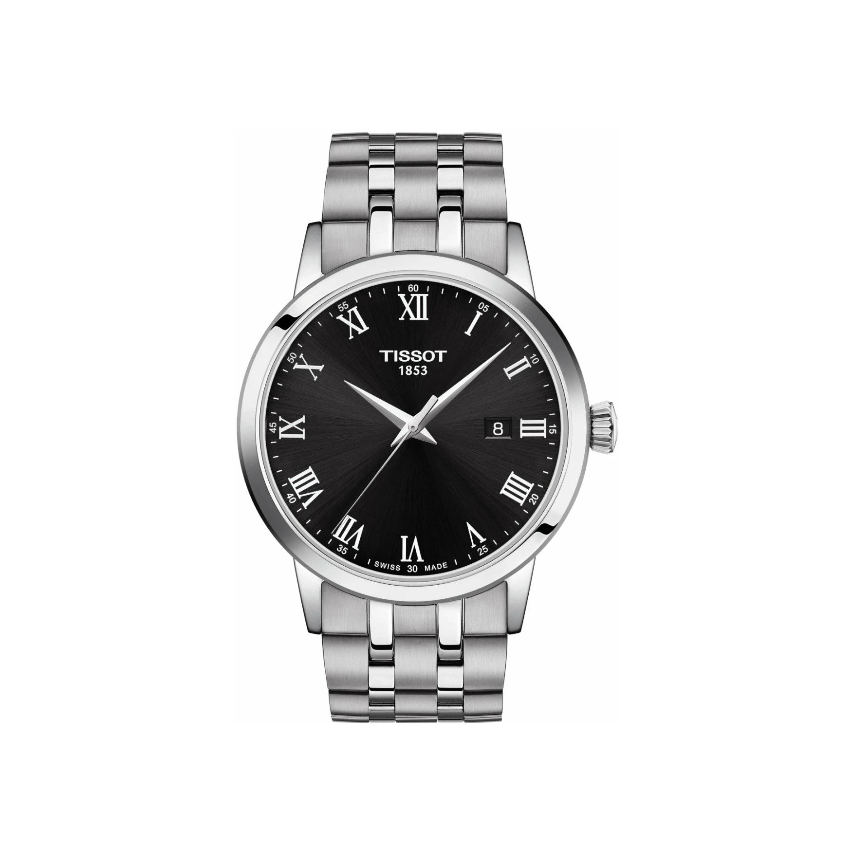 Montre Tissot Classic Dream cadran Noir bracelet Acier T129.410.11.053.00