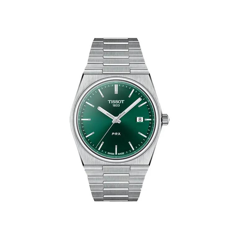 Montre Tissot PRX 40mm cadran Vert bracelet Acier T137.410.11.091.00