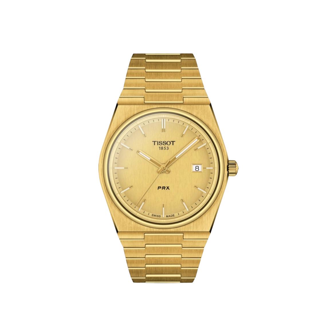 Montre Tissot PRX 40mm bracelet Acier/Métal doré T137.410.33.021.00