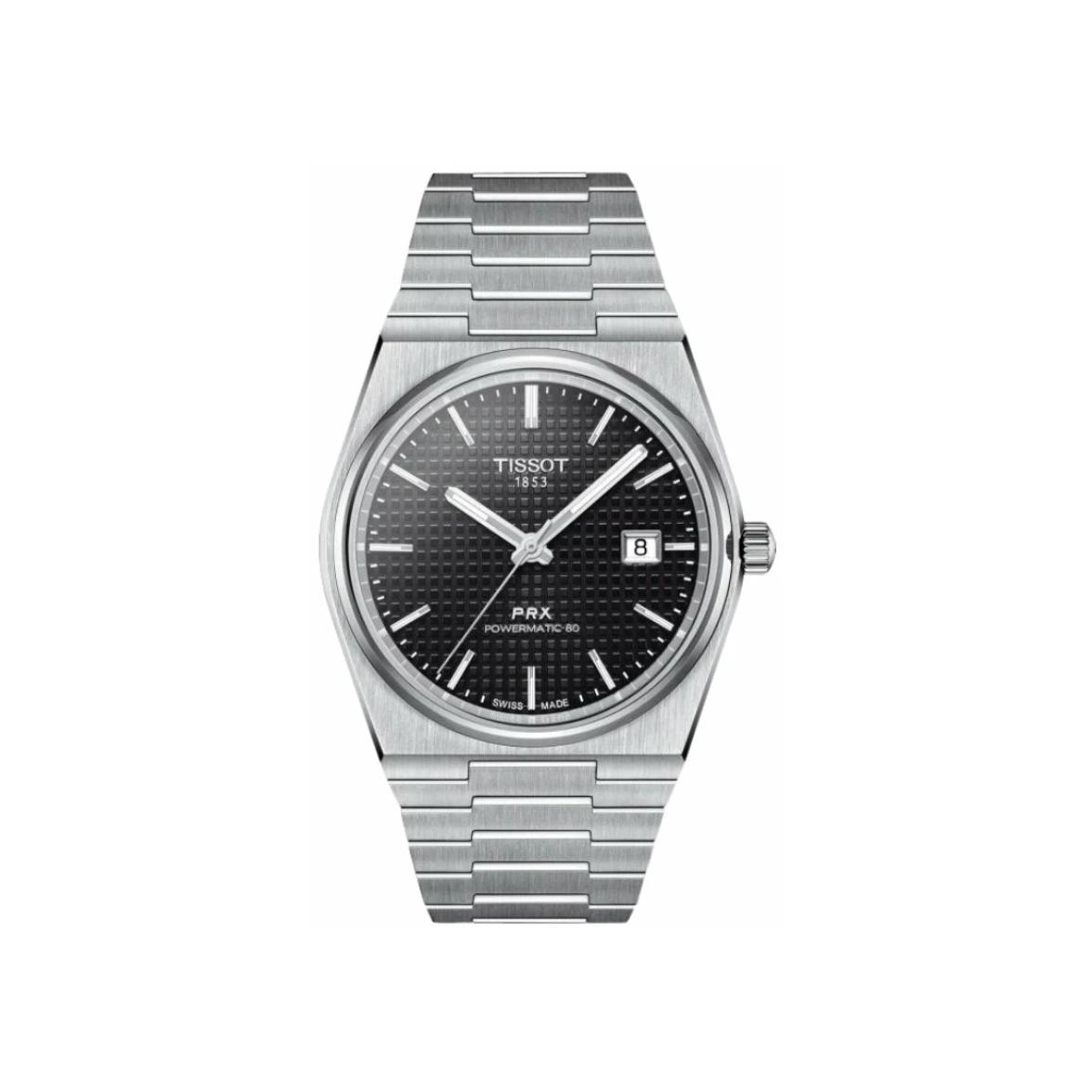 Montre Tissot PRX Powermatic 80 40mm cadran Noir bracelet Acier T137.407.11.051.00