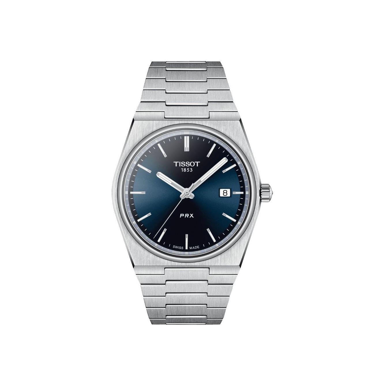 Montre Tissot PRX Quartz 40mm cadran Bleu bracelet Acier T137.410.11.041.00