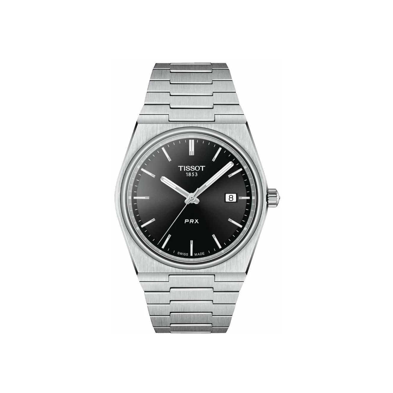 Montre Tissot PRX Quartz 40mm cadran Noir bracelet Acier T137.410.11.051.00