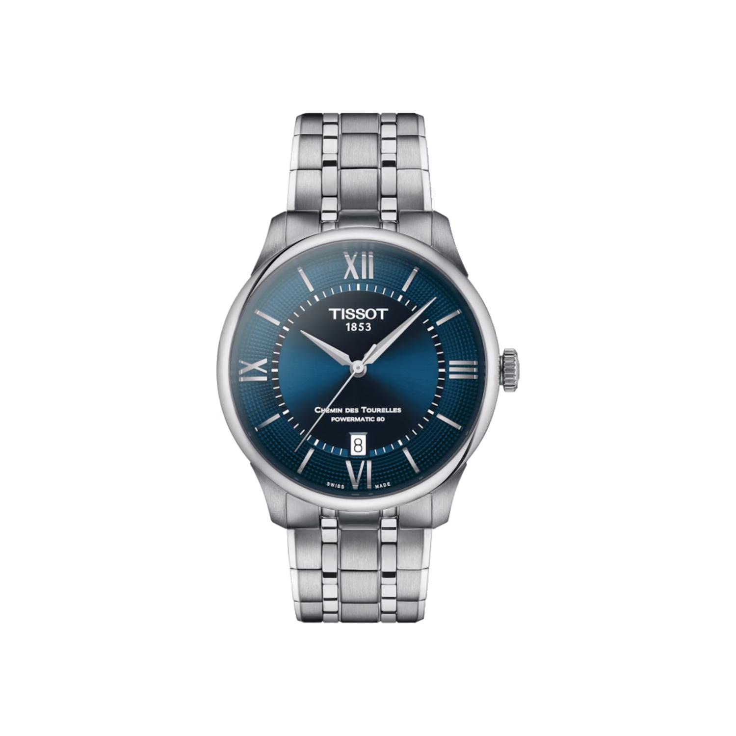 Montre Tissot T-Classic Powermatic 80 Chemin des Tourelles bracelet Acier T139.807.11.048.00