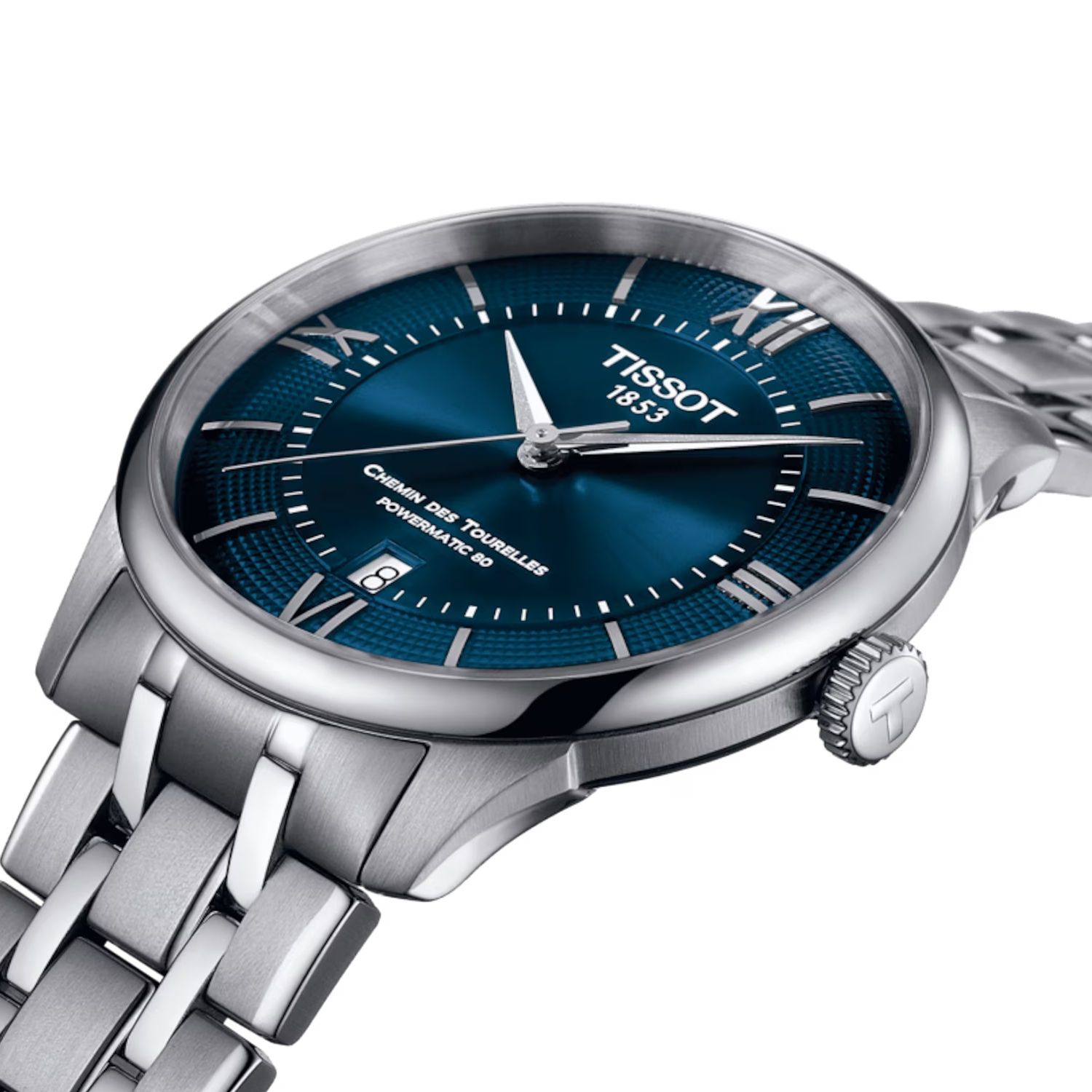 Montre Tissot T-Classic Powermatic 80 Chemin des Tourelles bracelet Acier T139.807.11.048.00