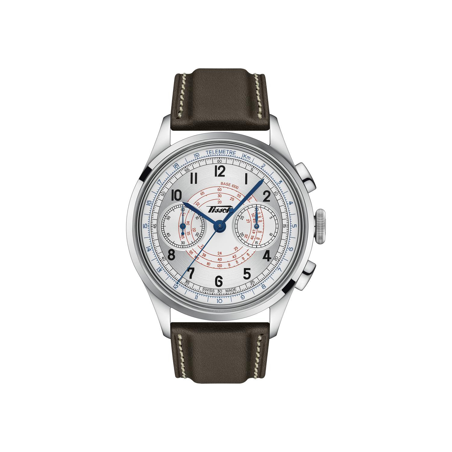 Montre Tissot Heritage Telemeter 1938 bracelet Cuir T142.462.16.032.00