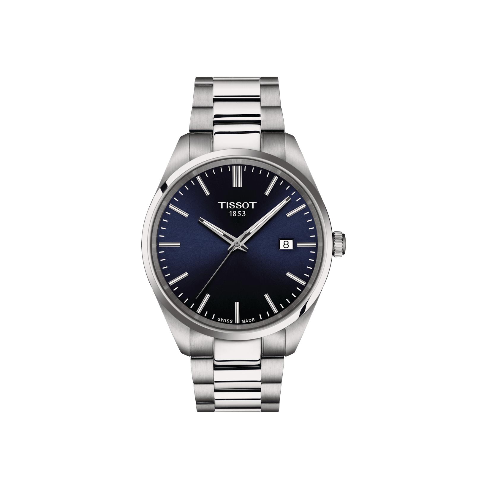 Montre Tissot PR 100 Quartz 40mm cadran Bleu nuit bracelet Acier T150.410.11.041.00
