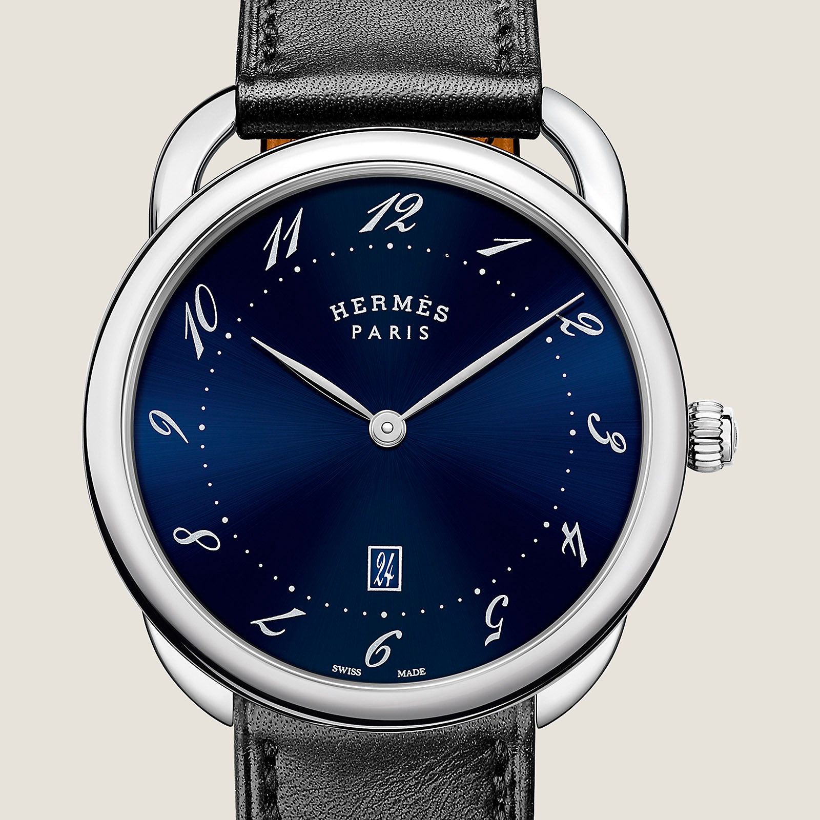 Montre Hermès Arceau 40mm bracelet Cuir W055850WW00