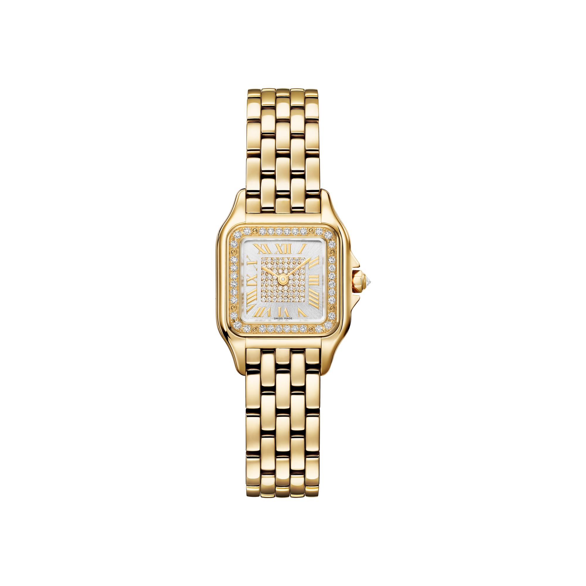 Montre Panthère de Cartier Petit modèle, quartz, or jaune, diamants