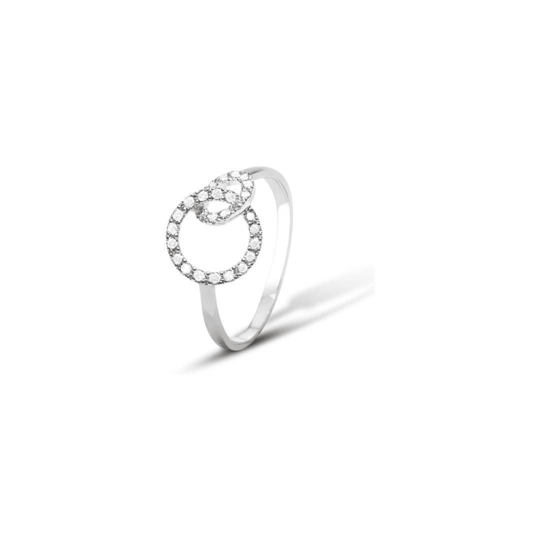 Bague Raynal Cercles en or blanc et diamants