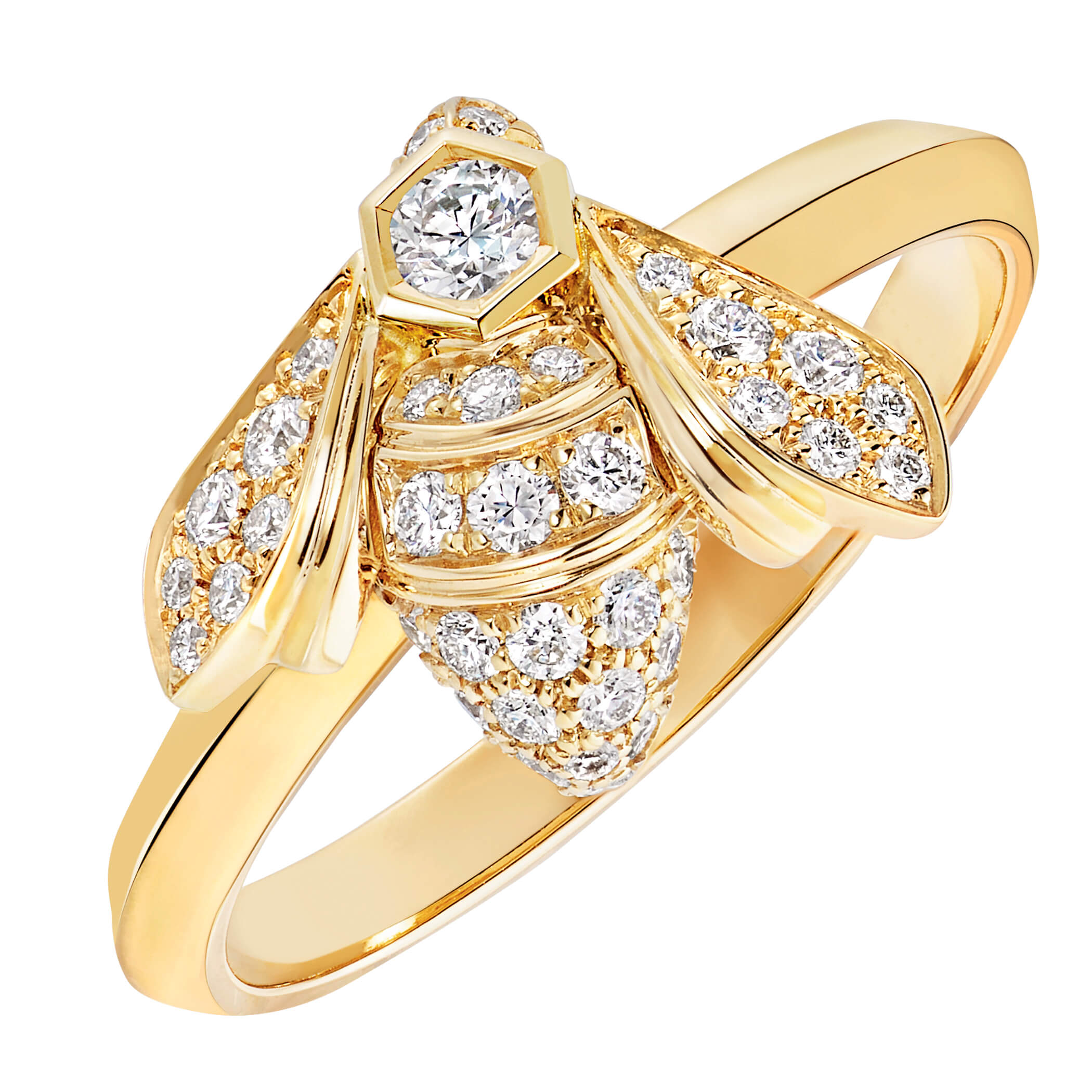 Bague Chaumet Bee de Chaumet en or jaune et diamants