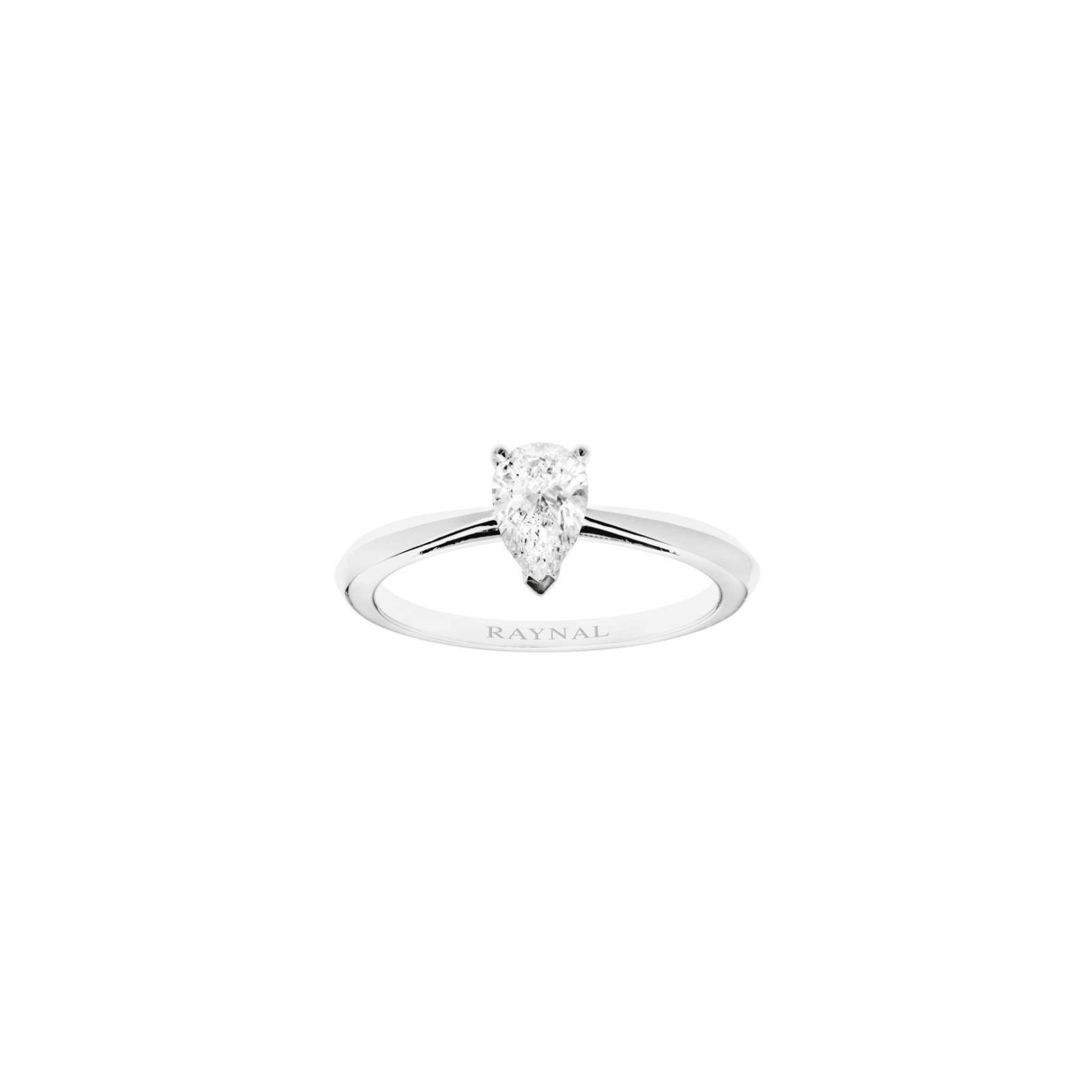 Solitaire Raynal Freya en or blanc et diamant