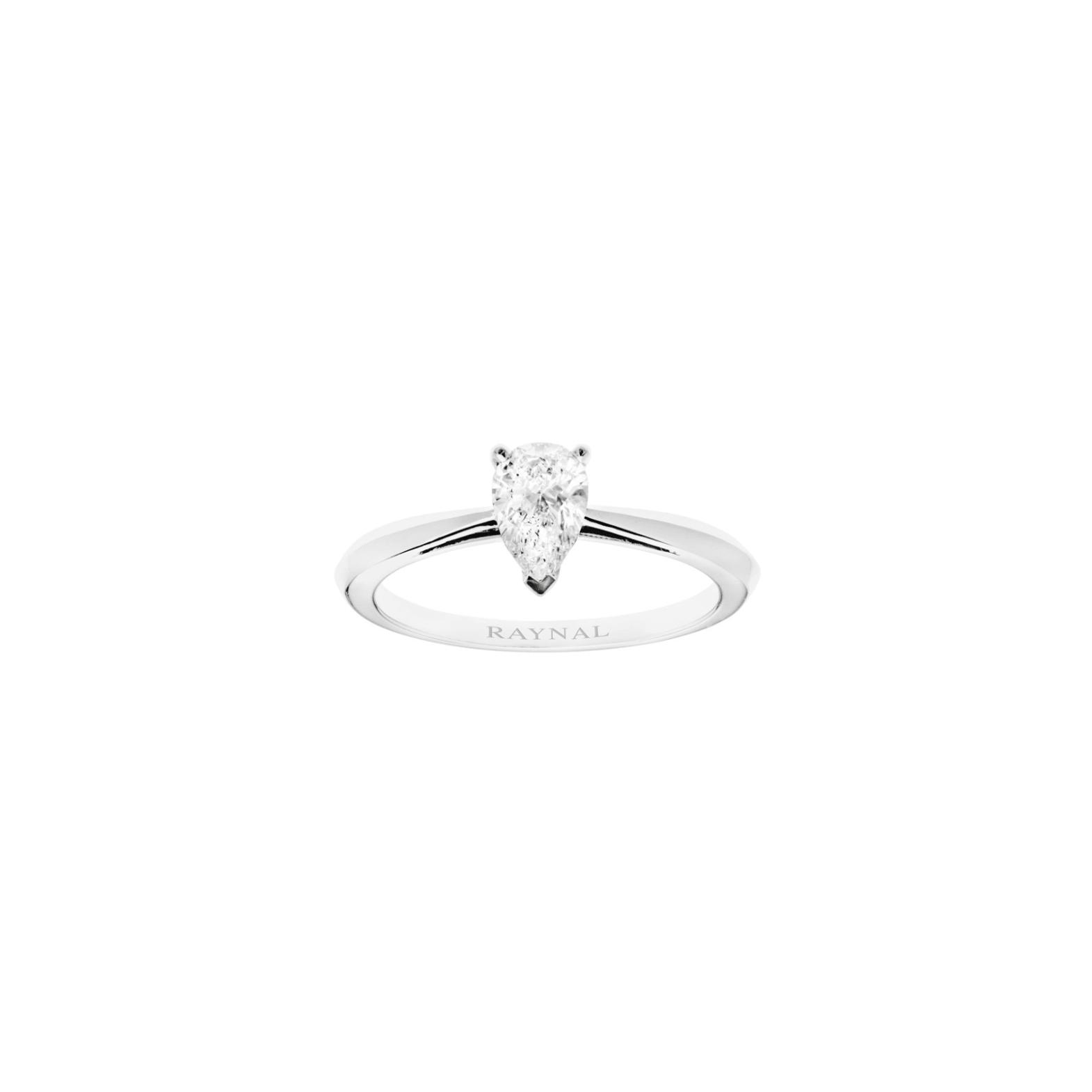 Solitaire Raynal Freya en or blanc et diamant