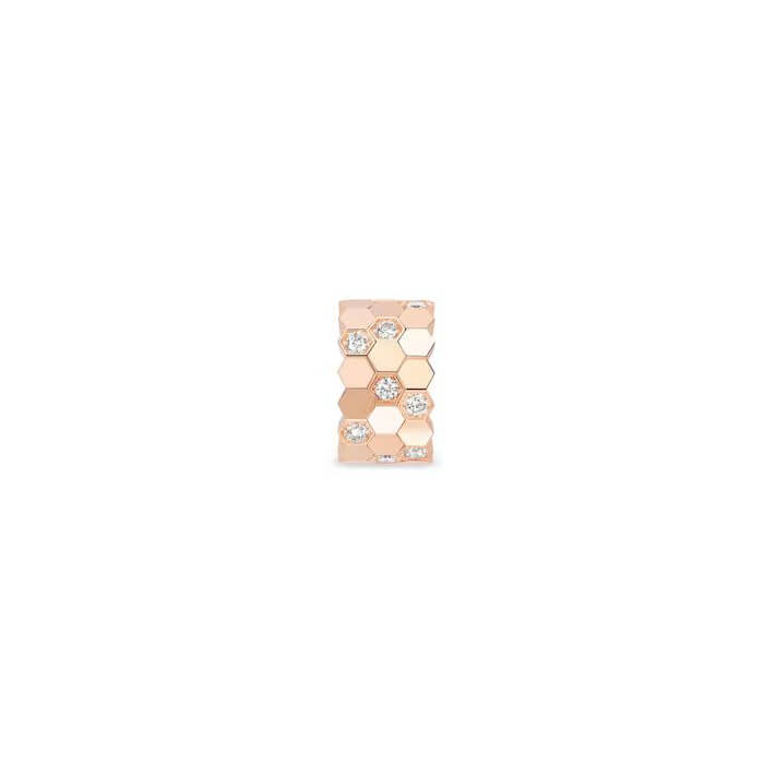 Mono-boucle d'oreille Chaumet Bee de Chaumet en or rose et diamants