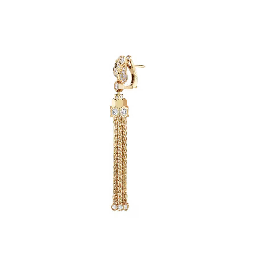 Boucles d'oreilles Pompon Chaumet Bee de Chaumet en or jaune et diamants