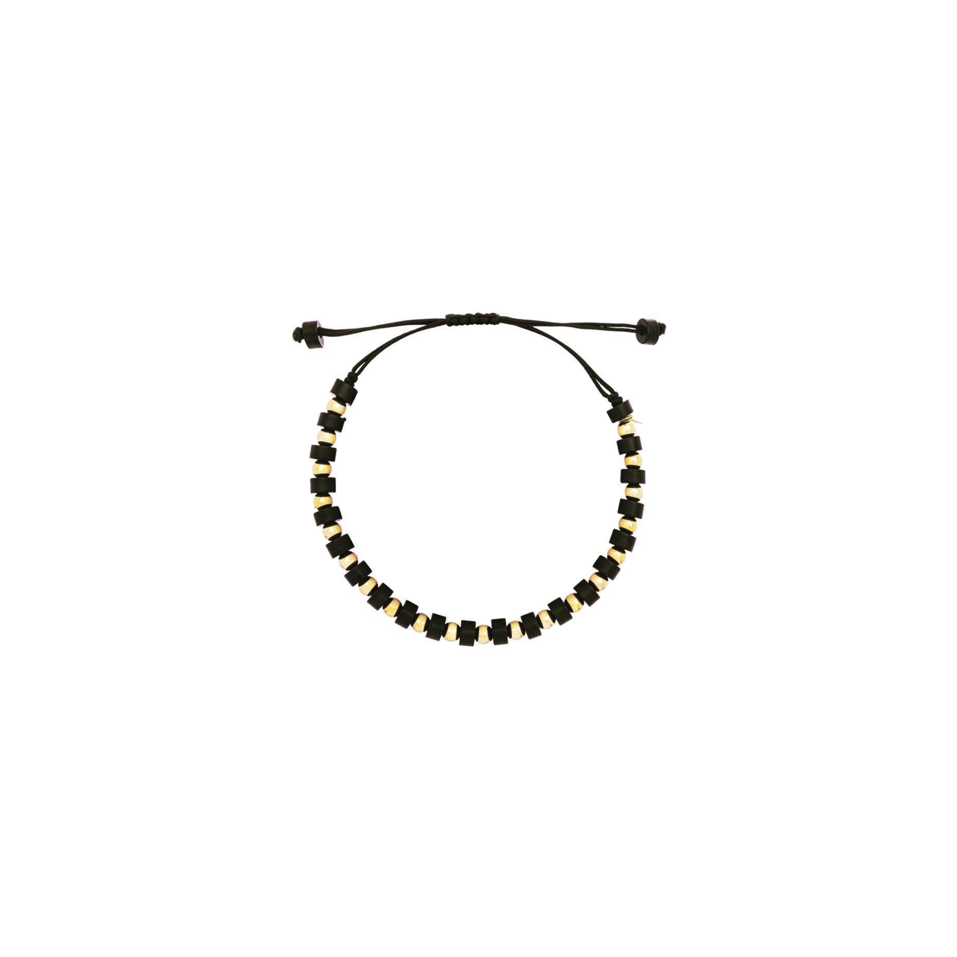 Bracelet Raynal en or rose et noir