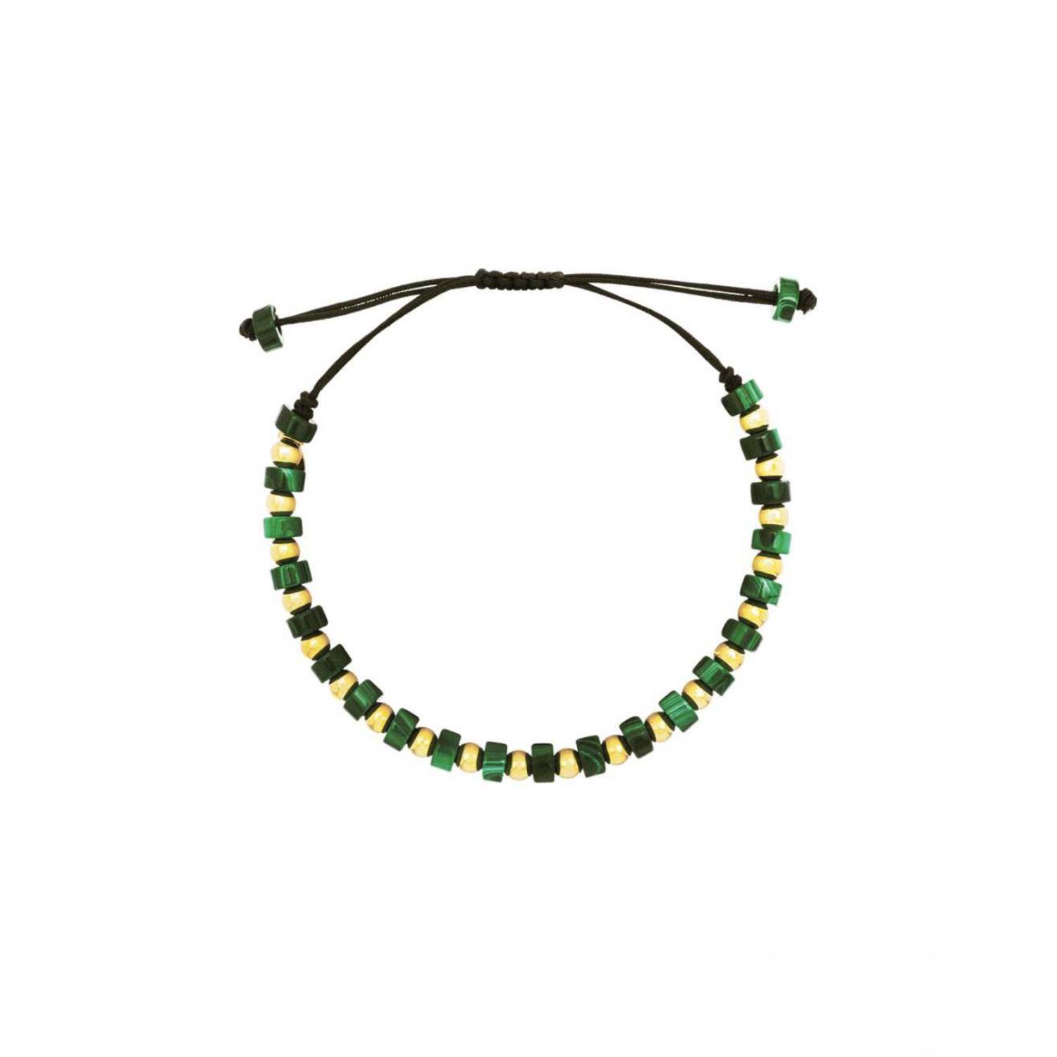 Bracelet Raynal en or rose et vert