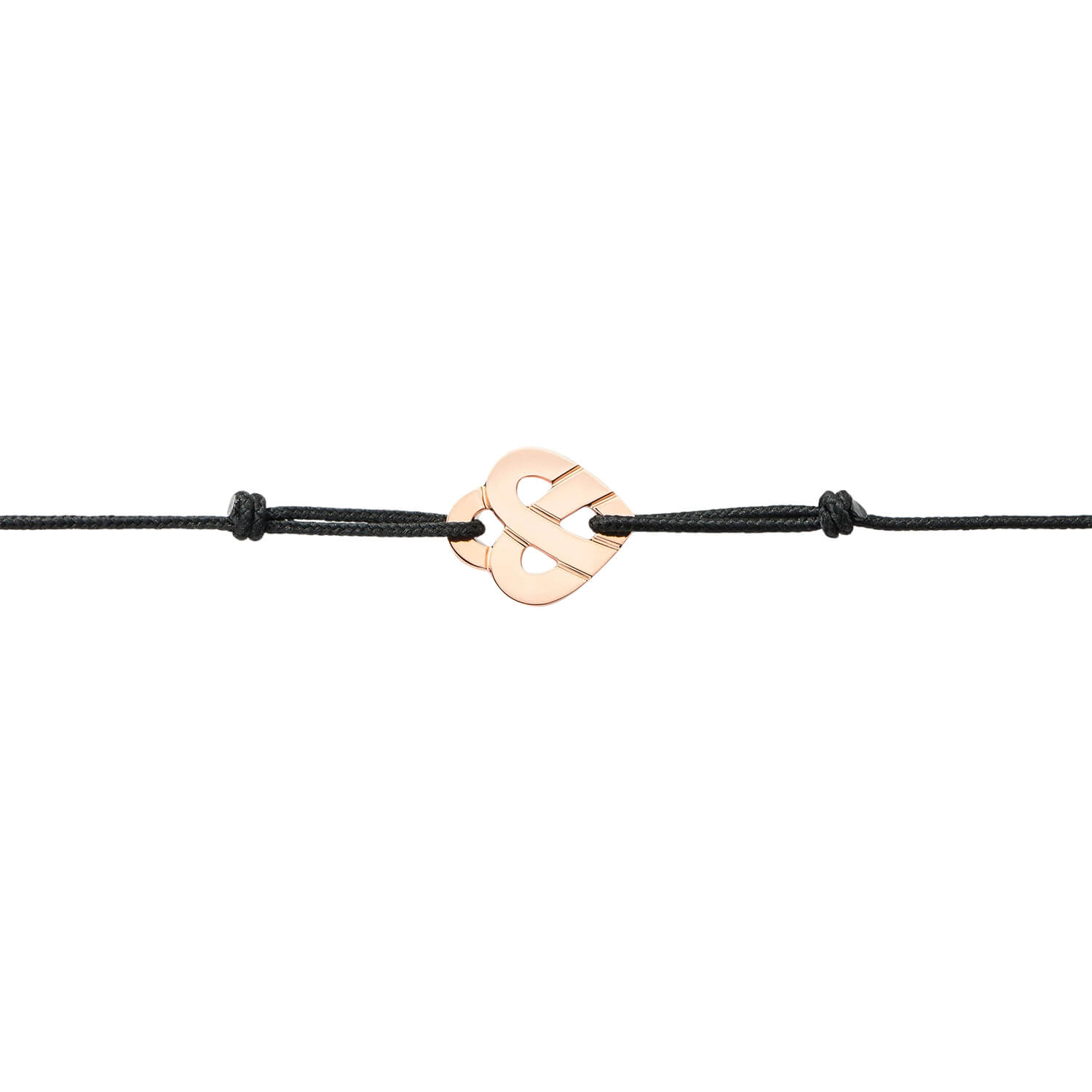 Bracelet Poiray Coeur Entrelacé  en or rose