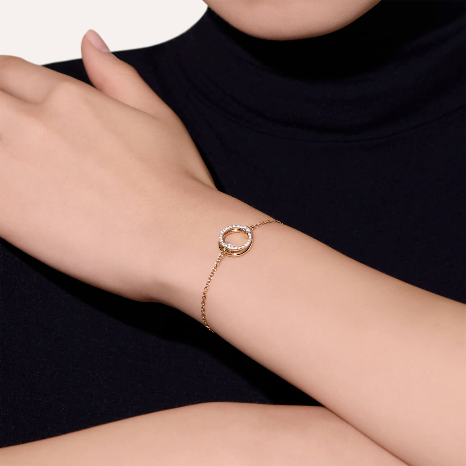 Bracelet Pomellato Together en or rose et diamants