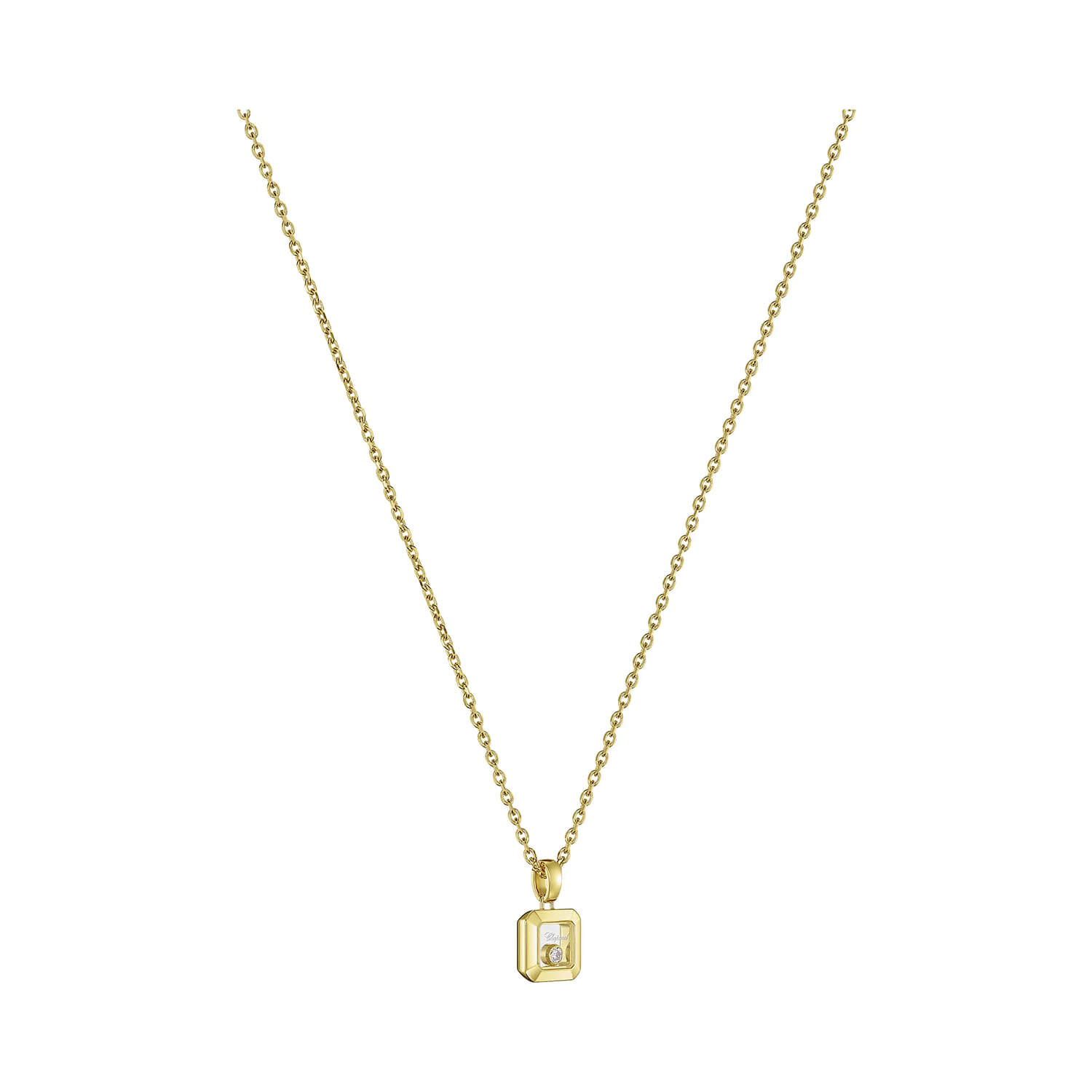 Pendentif Chopard Happy Diamonds Icons en or jaune et diamant