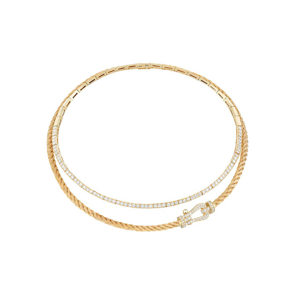 Collier FRED Force 10 Rise en or jaune et diamants