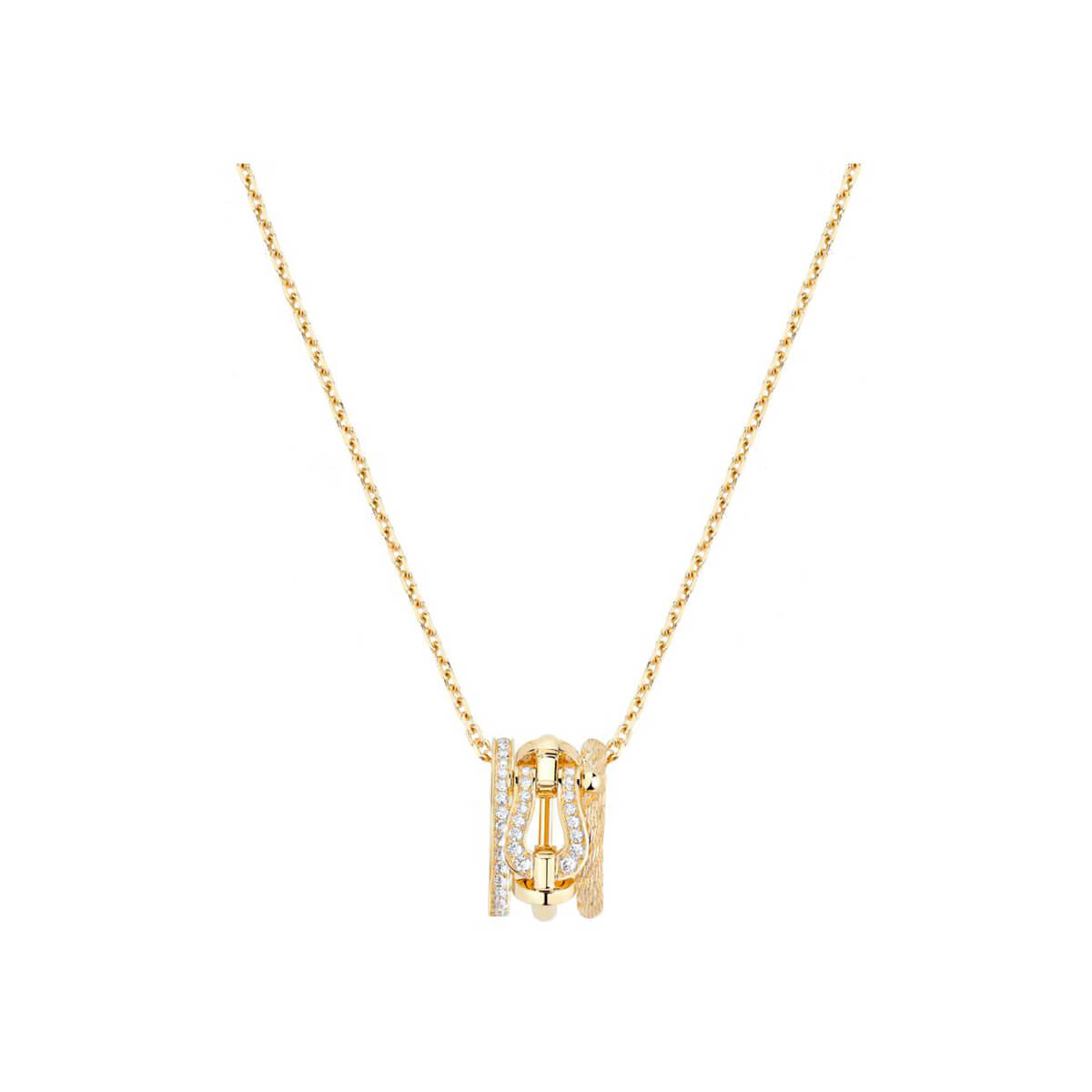 Collier FRED Force 10 Rise en or jaune et diamants
