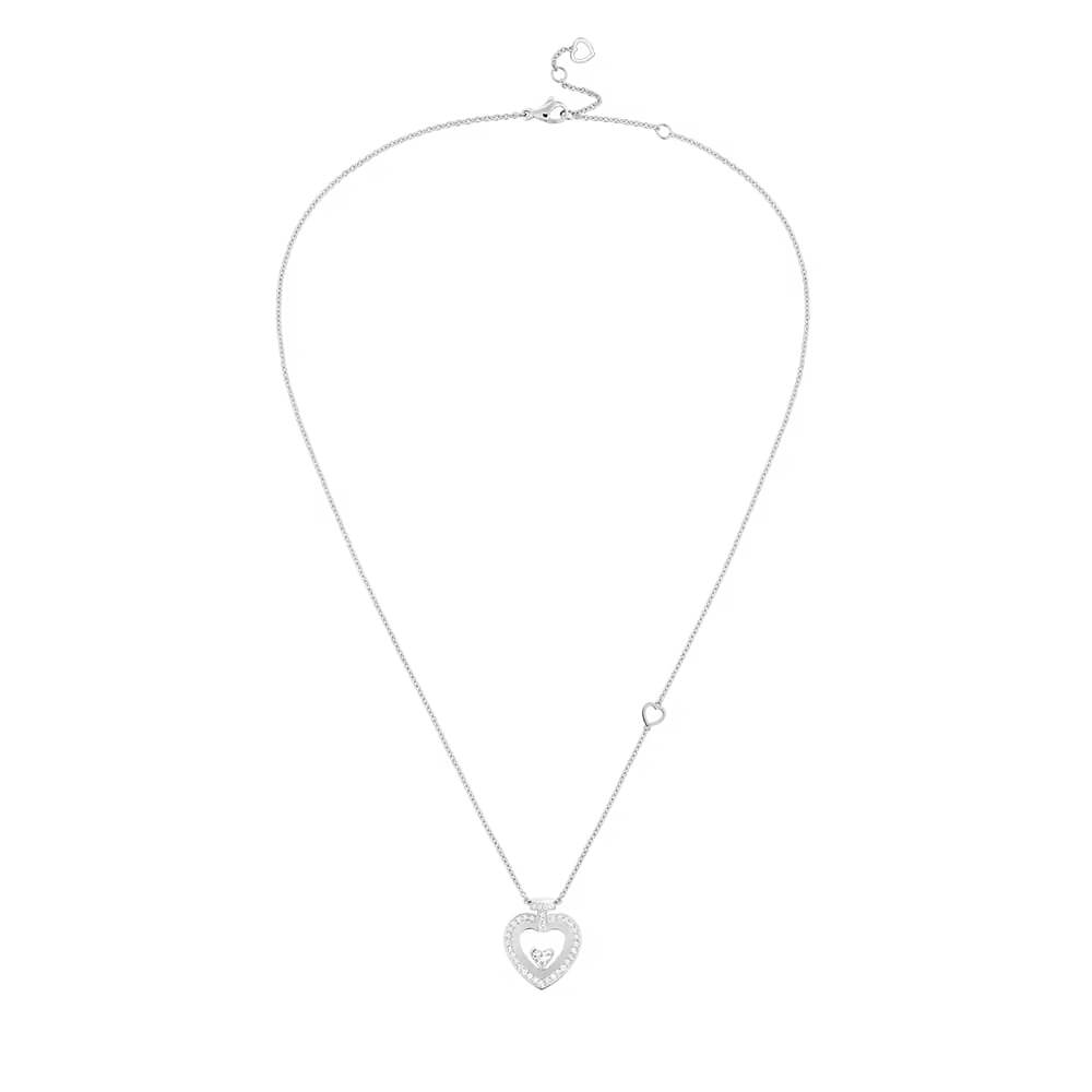 Collier Fred Pretty Woman MM en or blanc et pavé de diamants