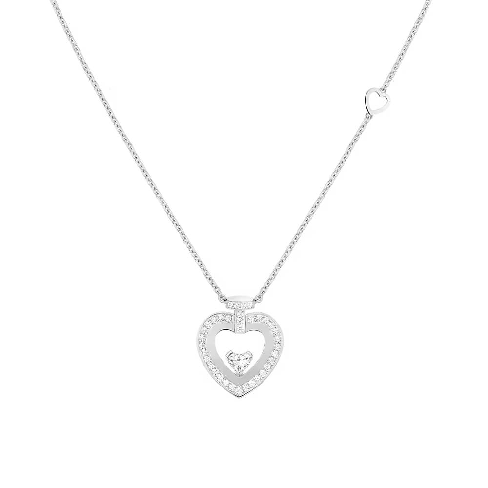 Collier Fred Pretty Woman MM en or blanc et pavé de diamants