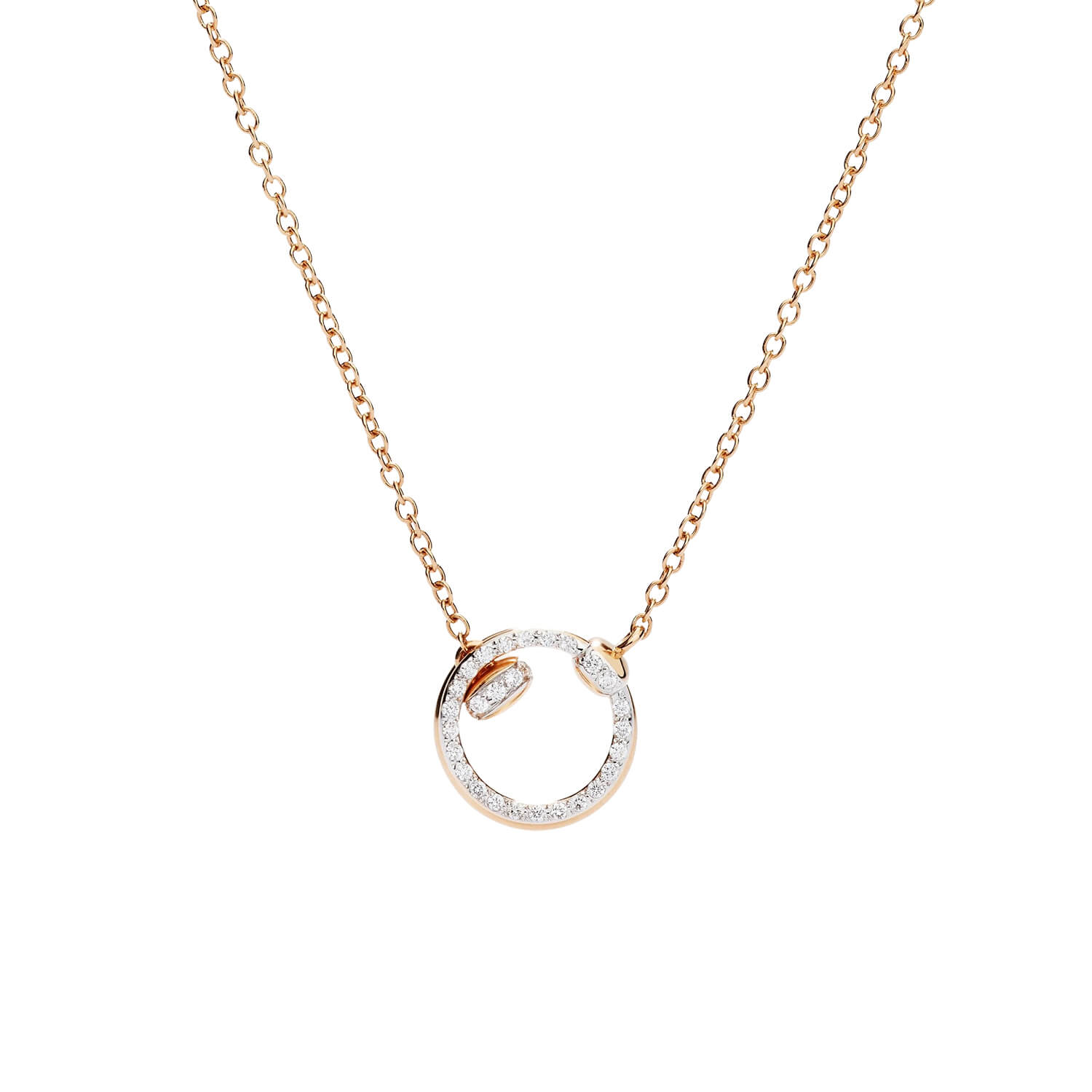 Collier Pomellato Together en or rose et diamants