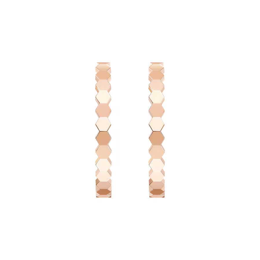 Boucles d'oreilles créoles Chaumet Bee de Chaumet en or rose